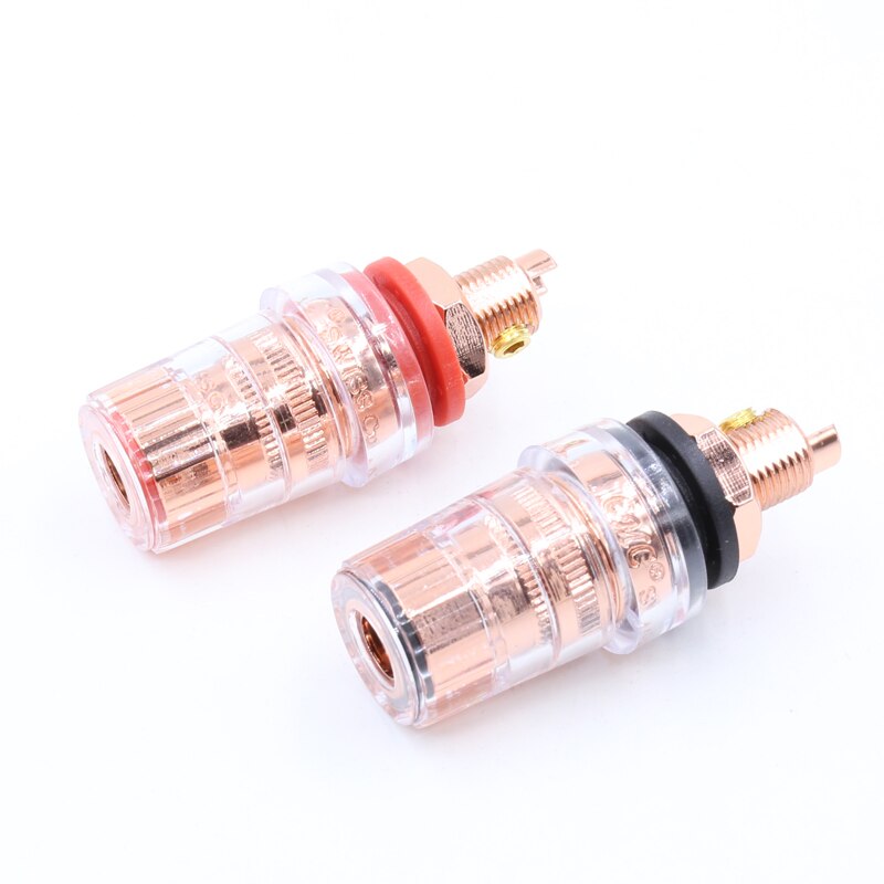 4x Speaker Binding Posts - CMC-858-S-CU-R - Pure Copper 99.998% - 110-250V
