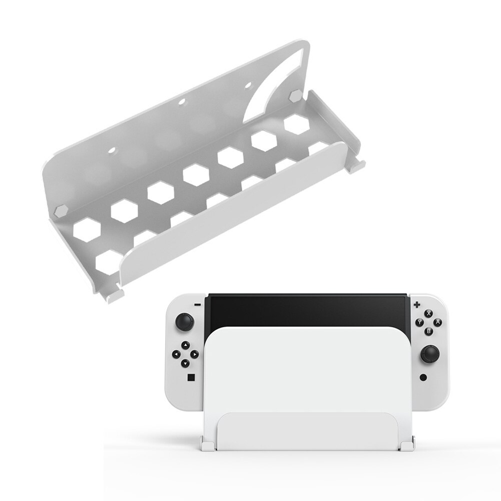 Game Console Wall Mount Bracket Universal Fit for Nintendo Switch/Nintendo Switch OLED Host TV Box Wall Mount