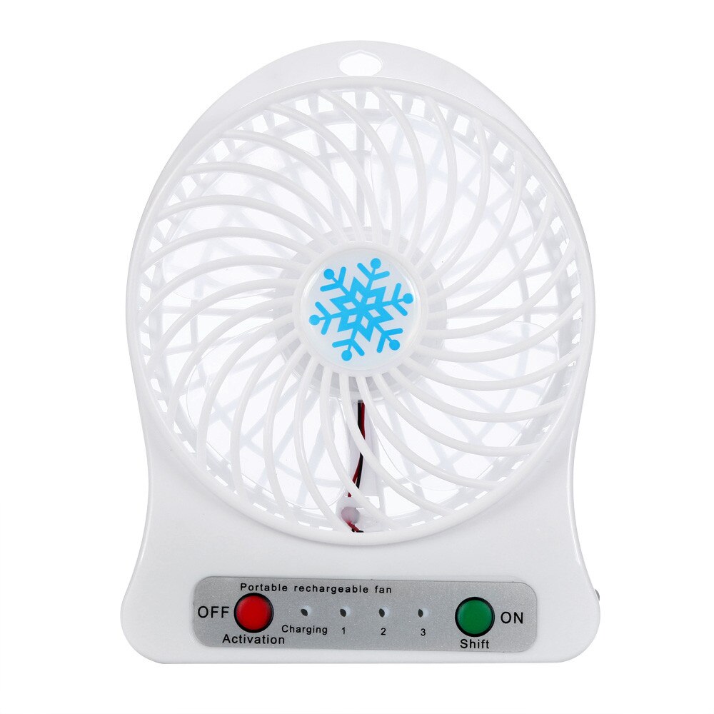 Mini Portable Fan Usb Rechargeable Fan Mini Desk Third Wind LED Light Fan Air Cooler Rechargeable Air Cooler Cooling Fans