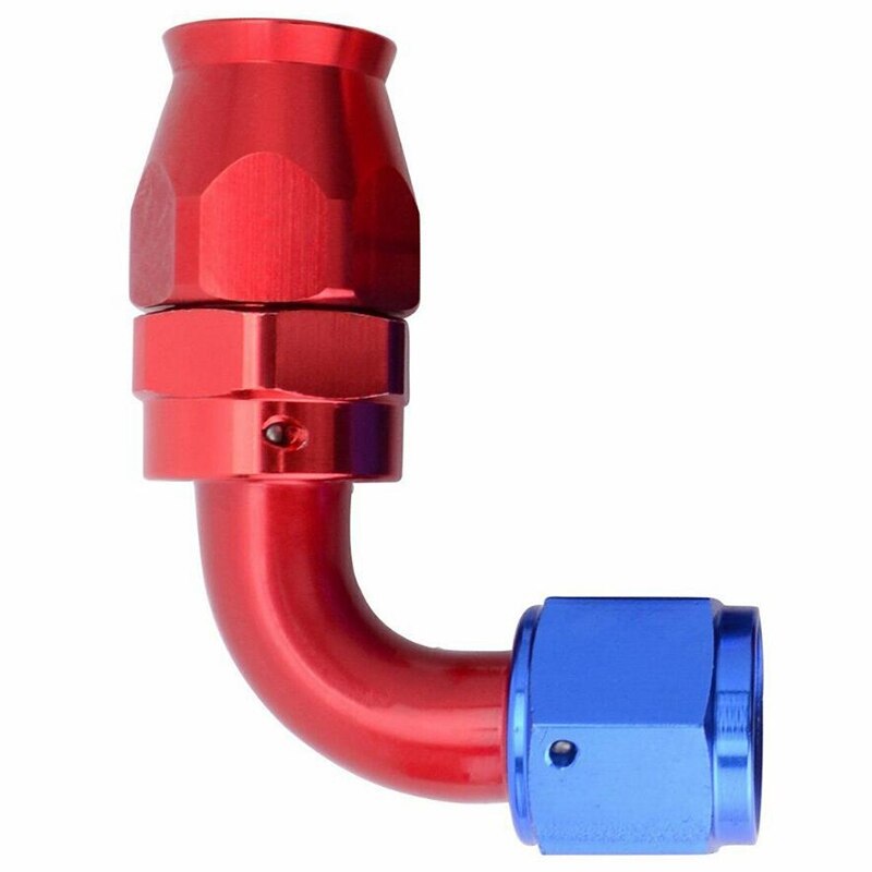 Embouts De Tuyau Tyagi Racing - Lot De 8, Taille -8, Acier Inoxydable Rouge, Pour Tuyaux Carburant Tressés