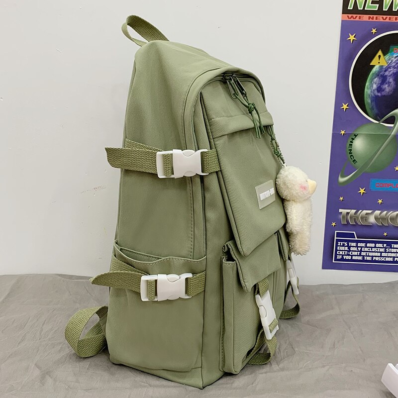 Myvision 2022 Eenvoudige Meisjes Nylon Rugzak Studenten Schooltas Japanse Rugzak Vrouwelijke Laptop Schoudertas