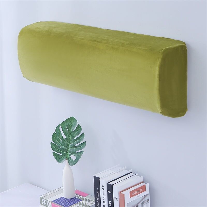 Cubierta universal para aire acondicionado, cubierta AUX montada en la pared, tela a prueba de polvo, en múltiples colores, adecuada para 1P 1,5 P: Avocado Green