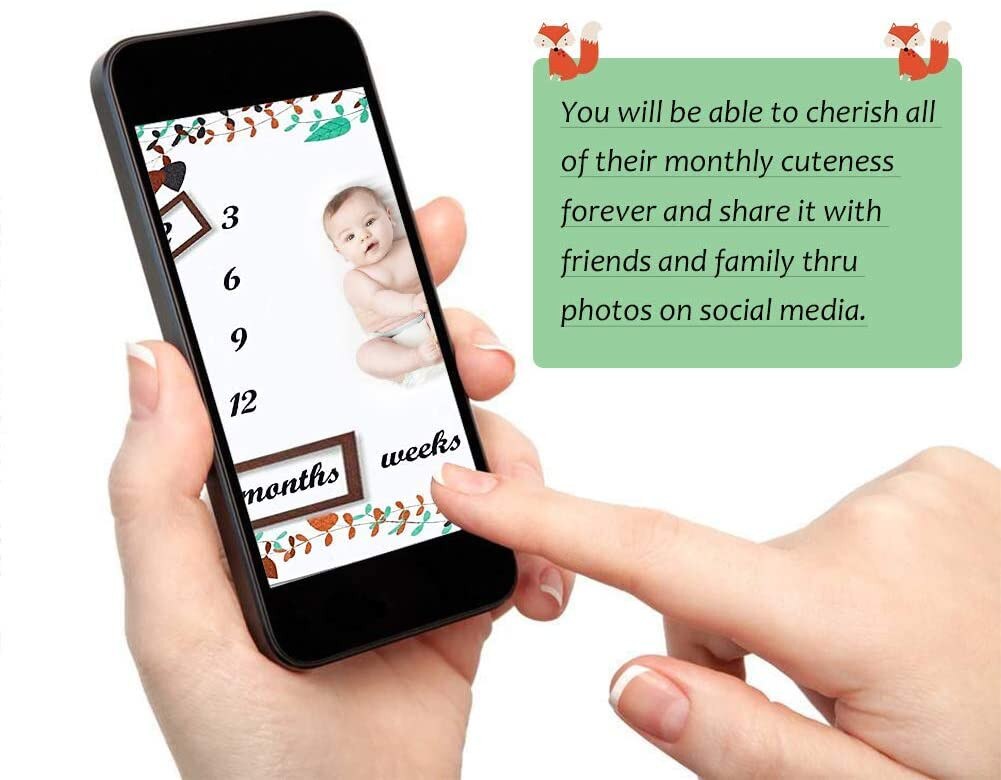 Manta para bebés Milestones para niños y niñas, mantas para mitos mensuales, accesorios utillería de fotografía para bebés, mantas de fondo L1020