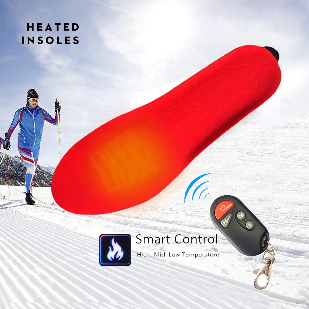 1800mAh Rechargeable Electric Heating Insoles With Remote Control Winter Warm Heated Insoles Sport Shoes Pads For Skiing Hunting: 45