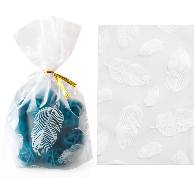 Sachet en plastique pour emballer des de mariage,emballage de couleur rose, fête de noël, biscuits, gâteaux, cookies, bonbons, motif amour, 50 pièces, 13x9cm: I