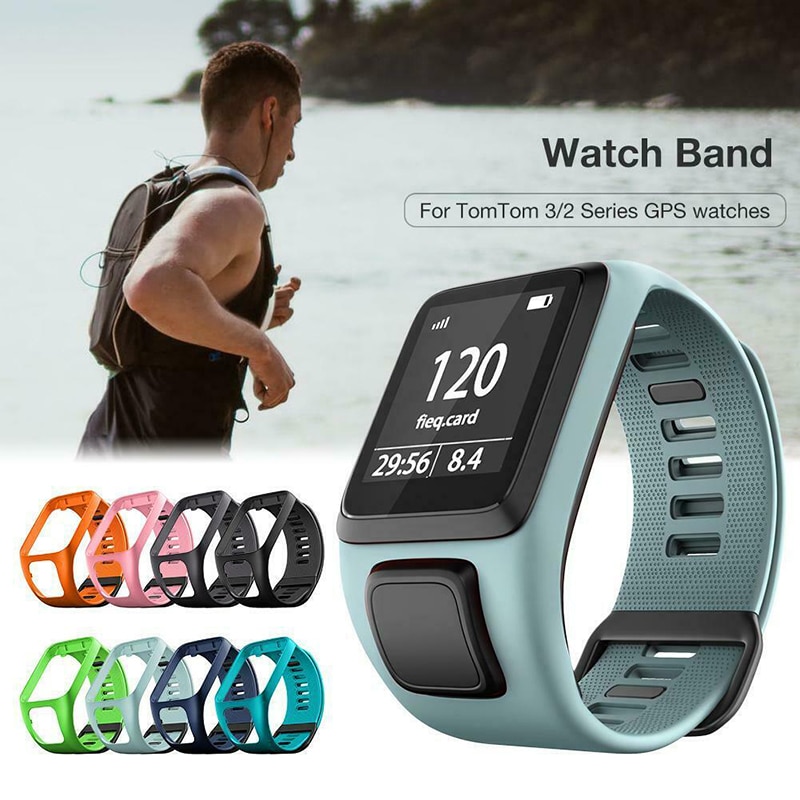 Originele Kleurrijke Zachte Siliconen Vervanging Wrist Band Strap Voor Tomtom Runner 2 3 Spark 3 Gps Smart Horloge armband