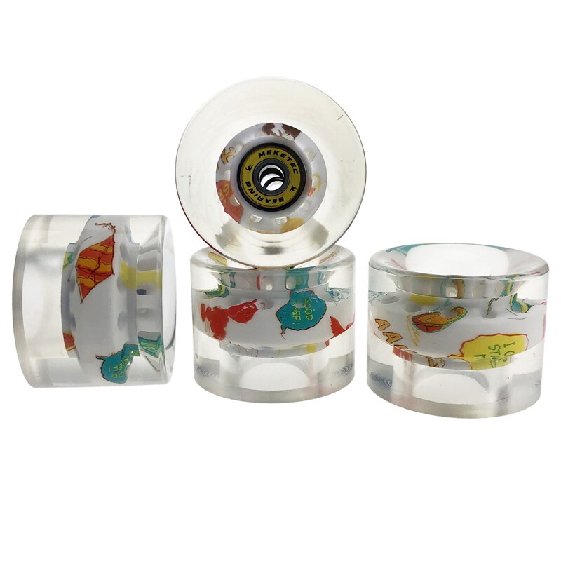 Skateboard Fishboard Longboard Mini Cruiser Four-wheel LED Flashing Scooter Board Plastic Aluminum Bracket Street Outdoor Sports