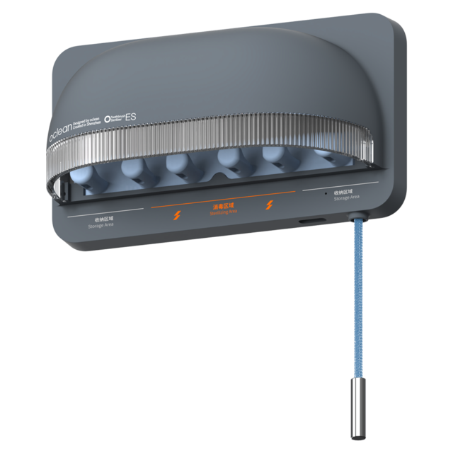 Oclean S1 Smart Uvc Licht Tandenborstel Sanitizer Handmatige Automatische Sterilisator Ultraviolet Antibacteriële Houder Voor Alle Tandenborstel: dark Grey