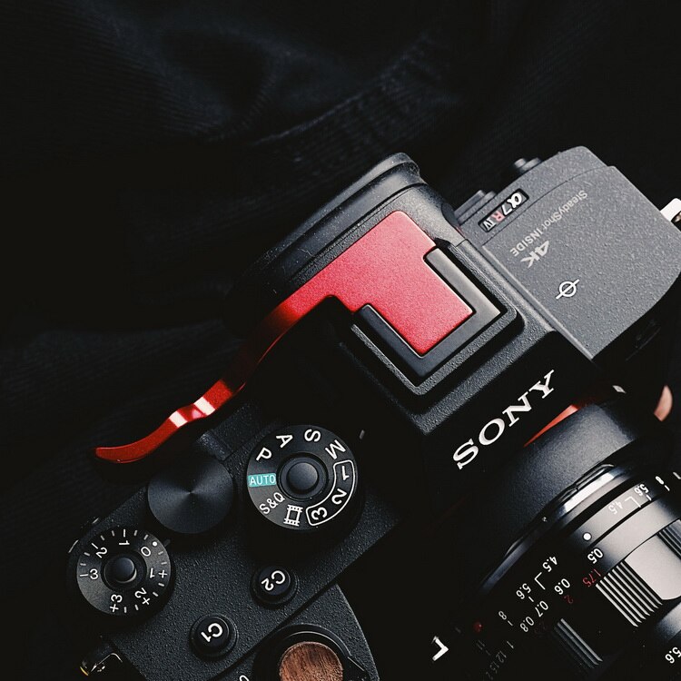 Daumen hoch Daumen Rest Daumen Griff in verrotten/Schwarz Für Sony A7M4 A7R4 A9II A7R IV