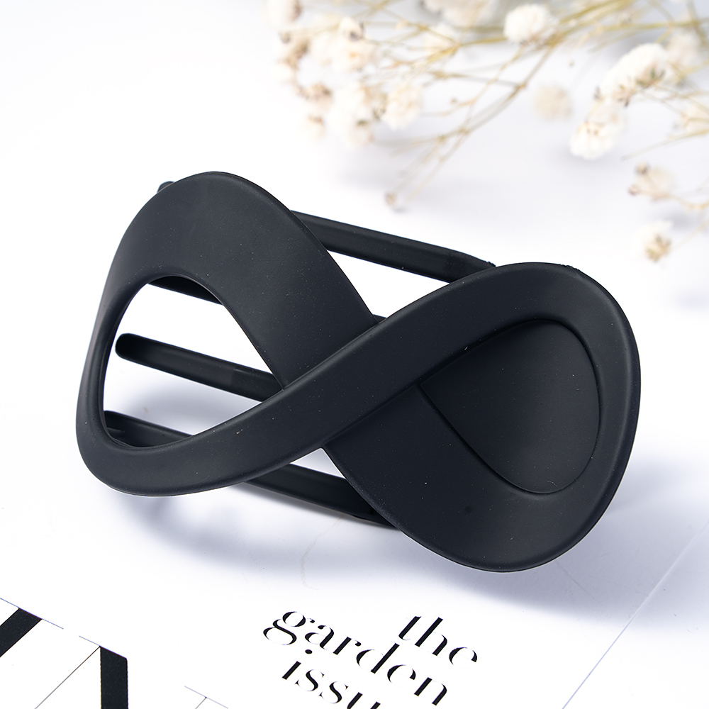 Pince à cheveux en plastique sans couture, griffe en bec de canard, grande pince à cheveux pour femmes et filles, épingles à cheveux simples, outils de coiffure, accessoires pour cheveux: YELLOW