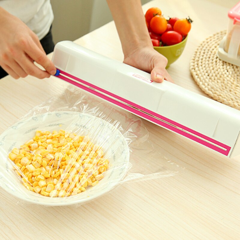 Caja de plástico ABS para conservar alimentos frescos, dispensador de plástico para envoltorio, contenedor de almacenamiento