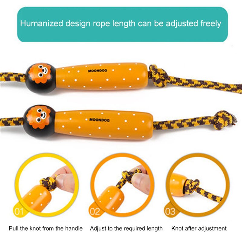 Kids Jump Ropes Wood Handle Sport Bodybuilding Fitness Lovely Cartoon Skipping Ropes Crossfit Fitness Equipment