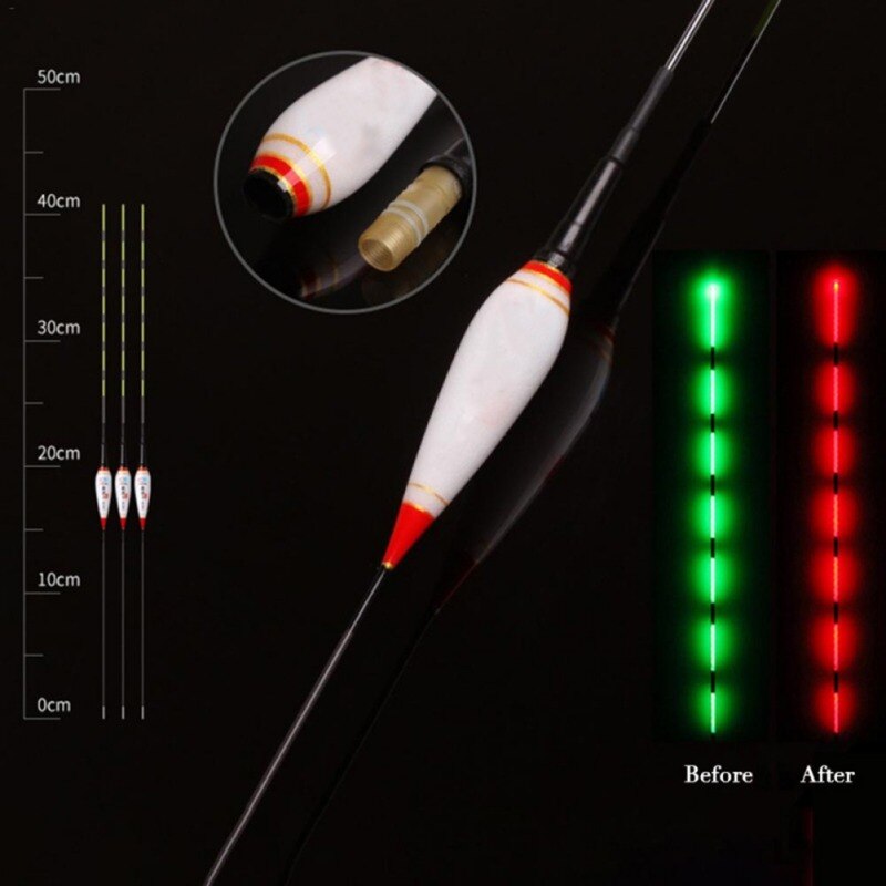 Smart Fishing Float Gravity Sensor Electric Glowing Automatically Color Changing Remind Night Luminous Floats Bobber