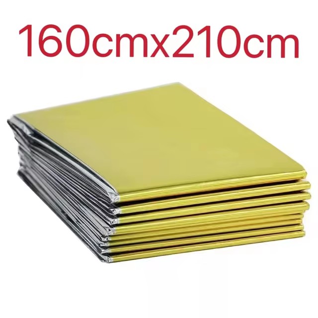 2 Person Emergency Shelter Bivy Survival Tent Kit Mylar Tube Tent Sleeping Bag Waterproof Outdoor SOS Thermal Blanket Reusable: Silver