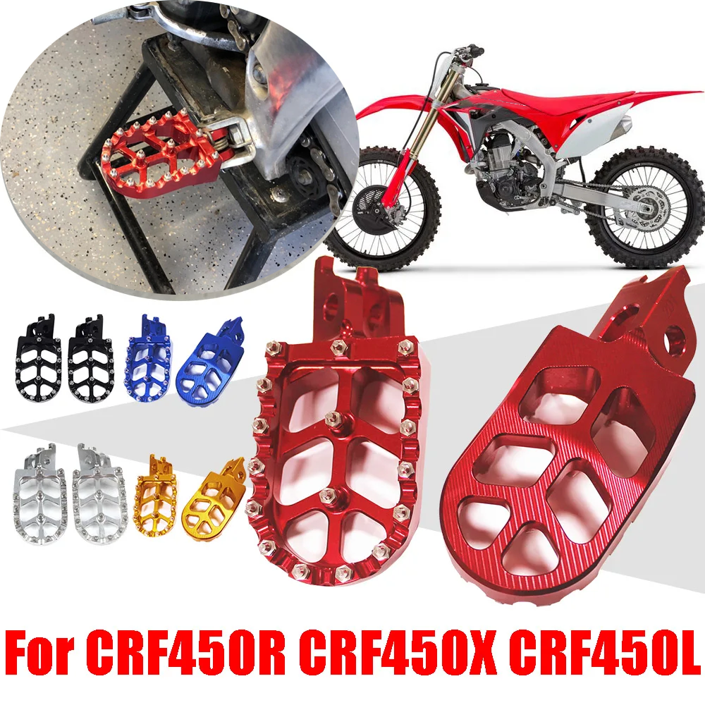 Para Honda CRF450R CRF450X CRF450L CRF450 CRF 450 R L X 450R 450X 450L accesorios de motocicleta reposapiés pedales