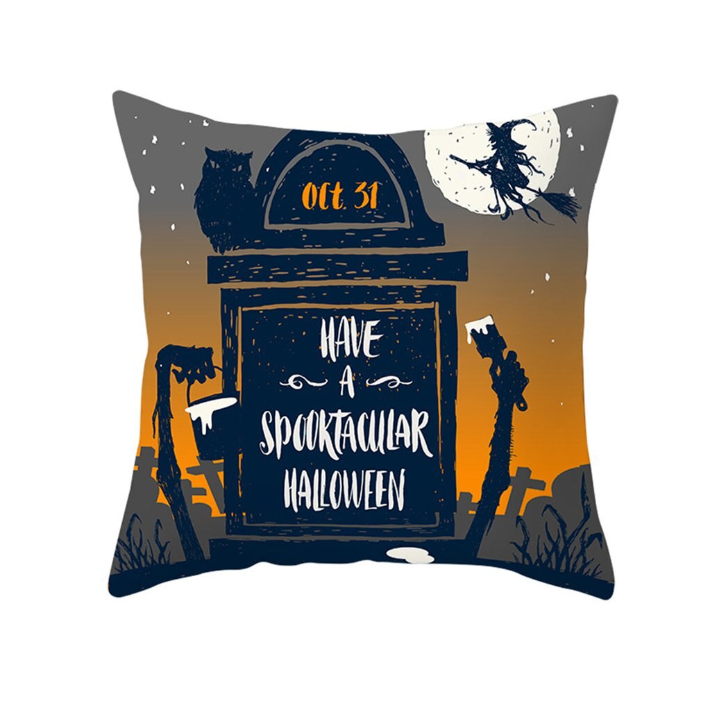 Halloween Decoratie Voor Thuis Cartoon Pompoen Vleermuis Ghost Kussensloop Horror Halloween Party Benodigdheden Accessoires Haloween Ornament: M