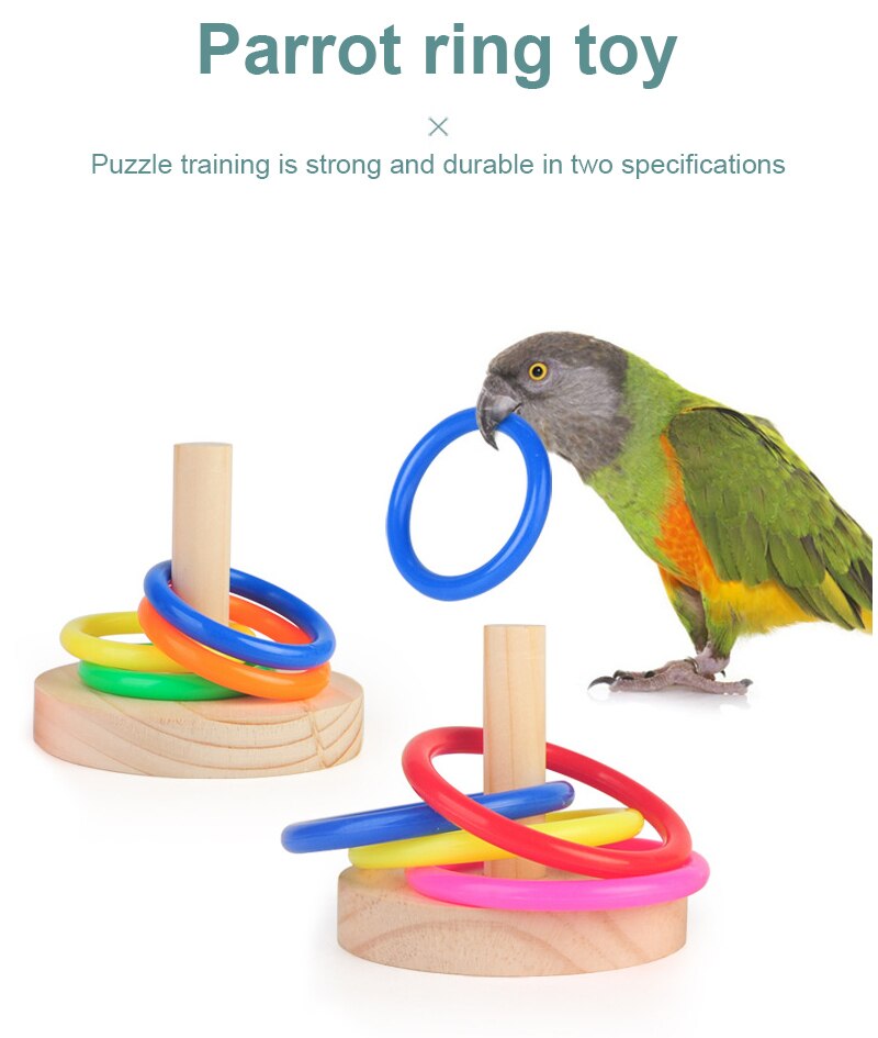 Legendog Papegaai Vogel Ring Speelgoed Set Educatief Vogel Training Speelgoed Vogel Intelligentie Speelgoed Voor Papegaai Interactief Speelgoed Huisdier Grappig Speelgoed