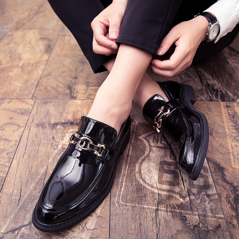 Uxury hommes chaussures habillées noir hommes chaussures sociales de chaussures formelles chaussures de mariage mâle chaussures blanc