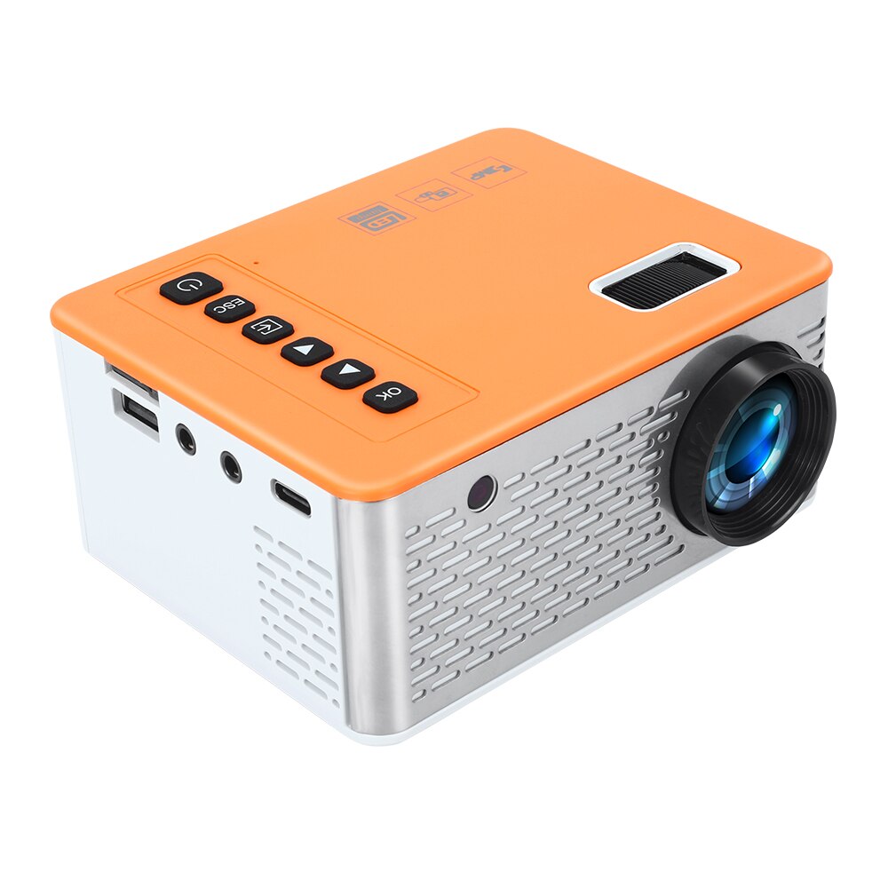 UNIC UC28D LED micro projector 480x272 pixels support 1080P HDMI-compatible USB audio portable home media video player