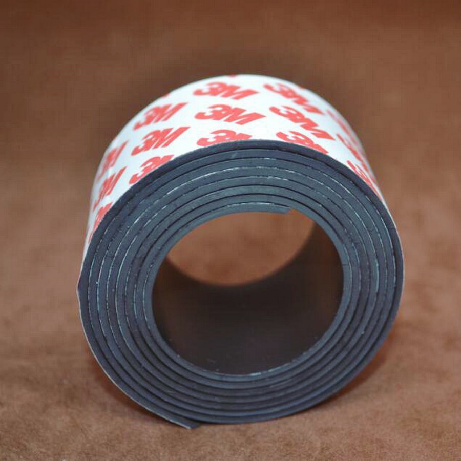 1Meters self Adhesive Flexible Magnetic Strip 1M Rubber Magnet Tape width 40mm thickness 1.5mm