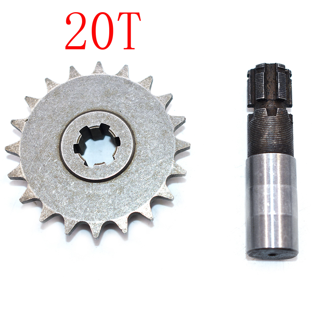 T8F Clutch Drum Gear Box Sprocket Axle fit 33cc 43cc 49cc Engine 11 14 17 20 tooth Gear Box for Scooter Mini bike: E