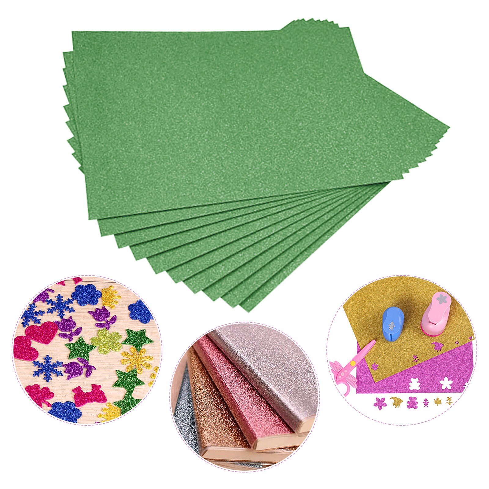 Craft Paper 10/20/30/40/50pcs xFlash Card Paper Flash Shiny Craft Paper Advanced A4 Flash Paper No Adhesive Flash Card Paper