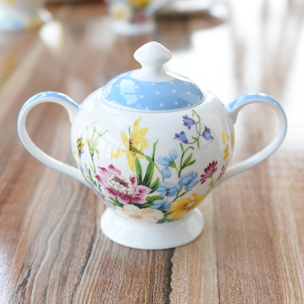 Export British teapot afternoon tea set ceramic European cup set wedding bone china: Style C