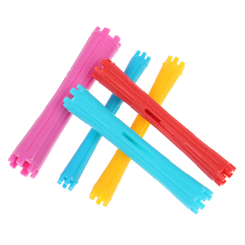 Rodillos de pelo para mujer, varillas de onda fría, rizador de pelo para el hogar, herramienta de bricolaje de peluquería, pelo largo y corto, 8 o 10 unidades