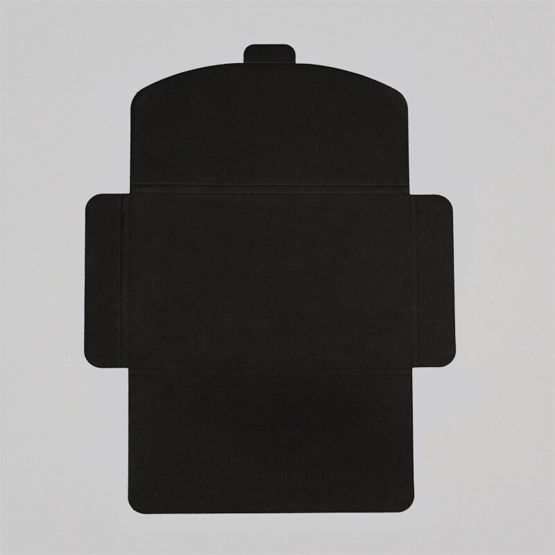10Pcs/Pack Kraft Black Paper Envelope Message Card Letter Stationary Storage Paper: Cardboard Cover