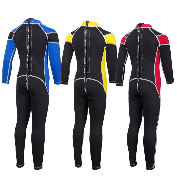 Hisea wetsuits kids 3/2mm neoprene boys girls wetsuit full body Surfing Snorkling Spring swimming suit