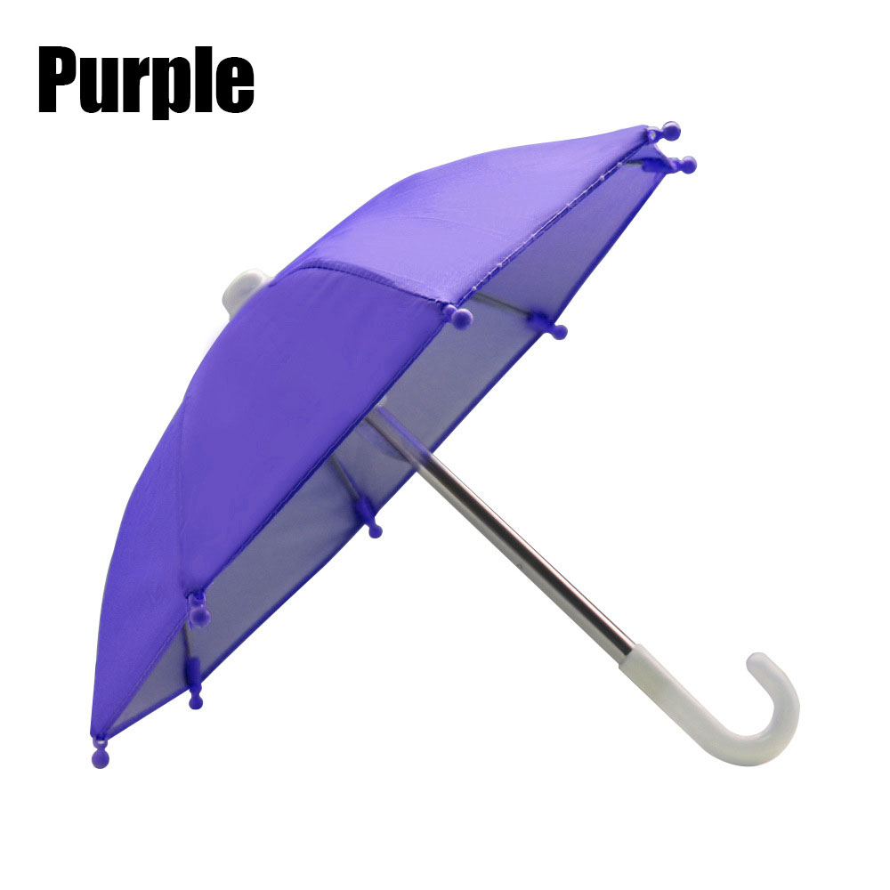 1 pièces support de téléphone pour moto Mini parasol parapluie accessoires de décoration de vélo accessoires de moto mobiles en Polyester: Violet