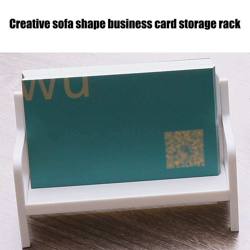 Bench Figure Business Card Case Simple Style Sofa Calling Card Holder Modern Name Card Ornament for Office Table