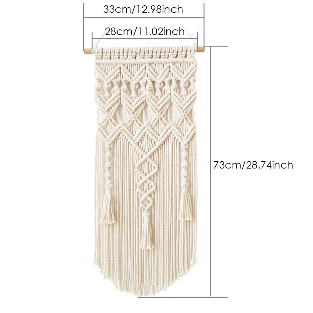 Home Decoration Bohemian Macrame Woven Wall Hanging Boho Room Geometric Tapestry Nordic Art Beautiful Apartment Room Decor: F