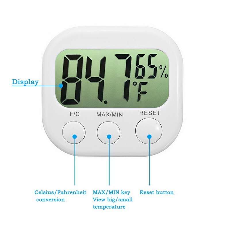 Newest electronic LCD temperature humidity meter inside room Digital thermometer hygrometer Digital Hygrometer Thermometer