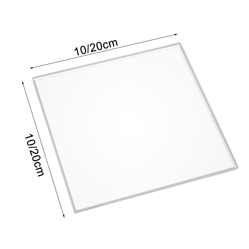 Transparent acrylic sheet, translucent plexiglass, polymethyl methacrylate plexiglass, thickness 1mm-9mm, size 10x20cm