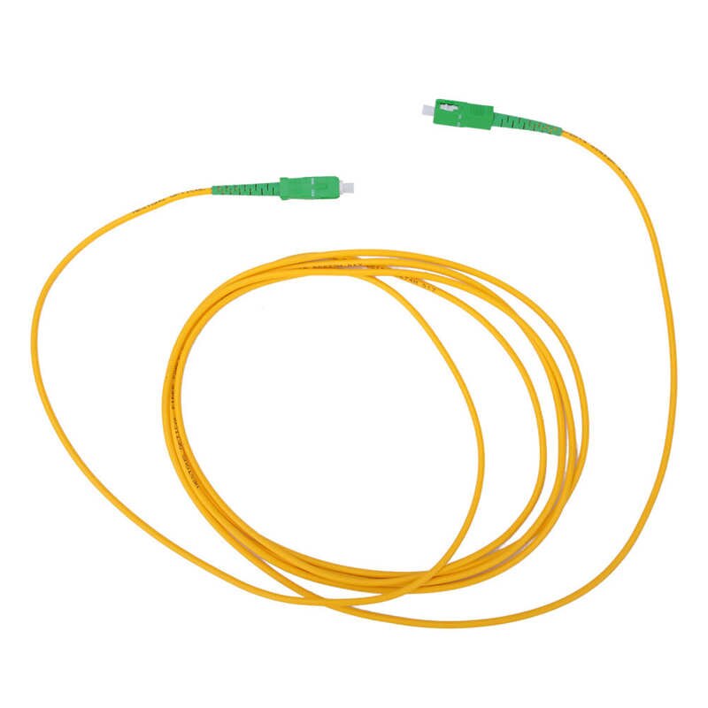 2PCS Fiber Optic Patch Cable Single Mode & Single Core SC/APC SC/APC SM G652D OS2 3 Meters