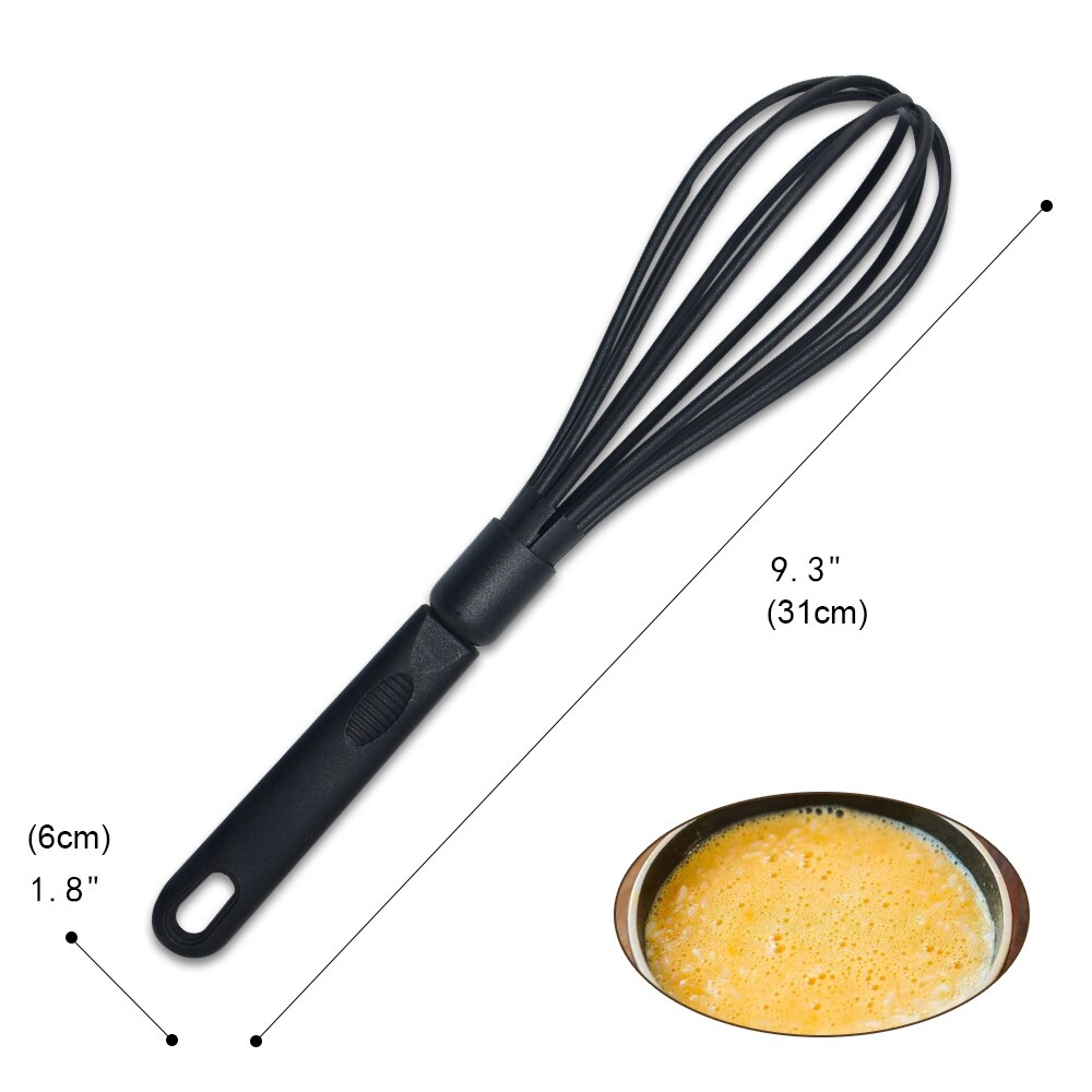 Utensi – cuillère à soupe fendue en Nylon résistant à la chaleur, louche à passoire, batteur à œufs, outils de cuisine, broyeur de pommes de terre à la tomate: 10