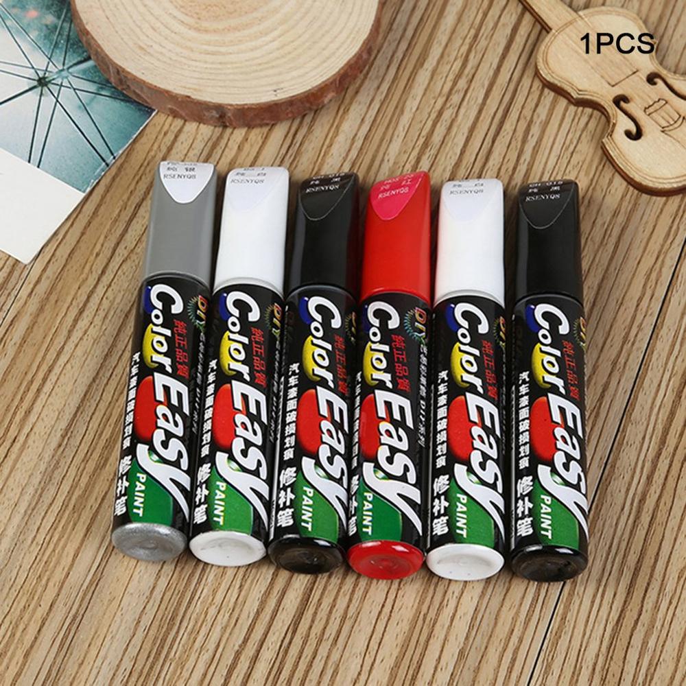 Juego de pinceles para retocar coches, pintura de superficie reparador para arañazos, pintura en blanco, gris, Negro, Rojo, colores combinados