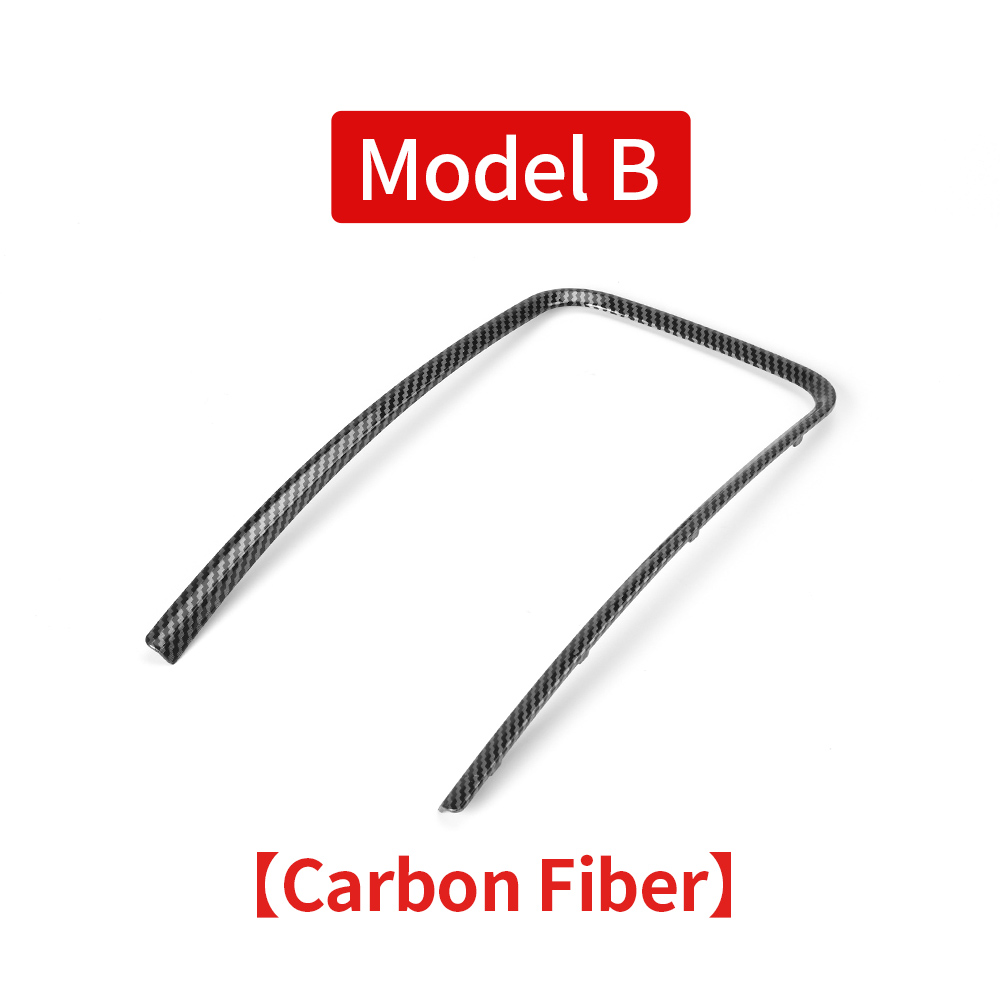 Persiana deslizante para coche Buick Lacrosse, Soporte para vasos, cubierta de persiana enrollable, caja de almacenamiento con reposabrazos, anillo embellecedor Chapado en tira,: Model B Carbon Fiber