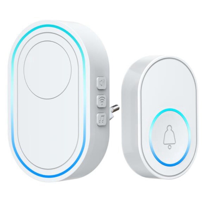 Wireless Doorbell APP Wifi Doorbell Intelligent Welcome Home Alarm System 433Mhz 300M Remote Smart Doorbell EU Plug: Default Title