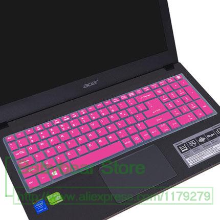 Silicone Keyboard Protector Cover Skin for Acer Aspire V3-574 E5-532 V3-574G F5-572 T5000 VN7-592 VN7-792 EX2511 G: rose