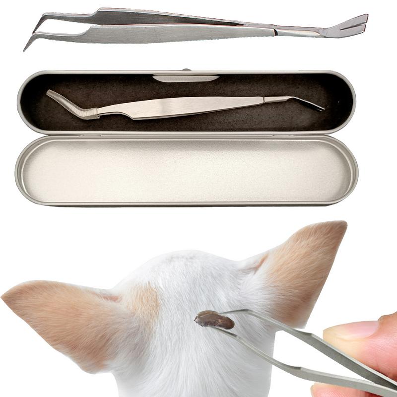 2 In 1 Tick Remover Tool Tick Removal Tweezers For Humans & Pets Pets Flea And Tick Removal Tick Remover Tools