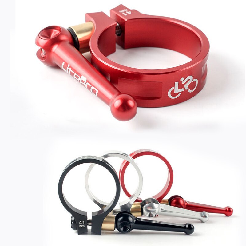 Vouwfiets Quick Release Zadel Klem Fietsen Zadelpen Zadelpennen Legering Klem 41Mm Zadelpenklem Voor 33.9Mm zitbuis