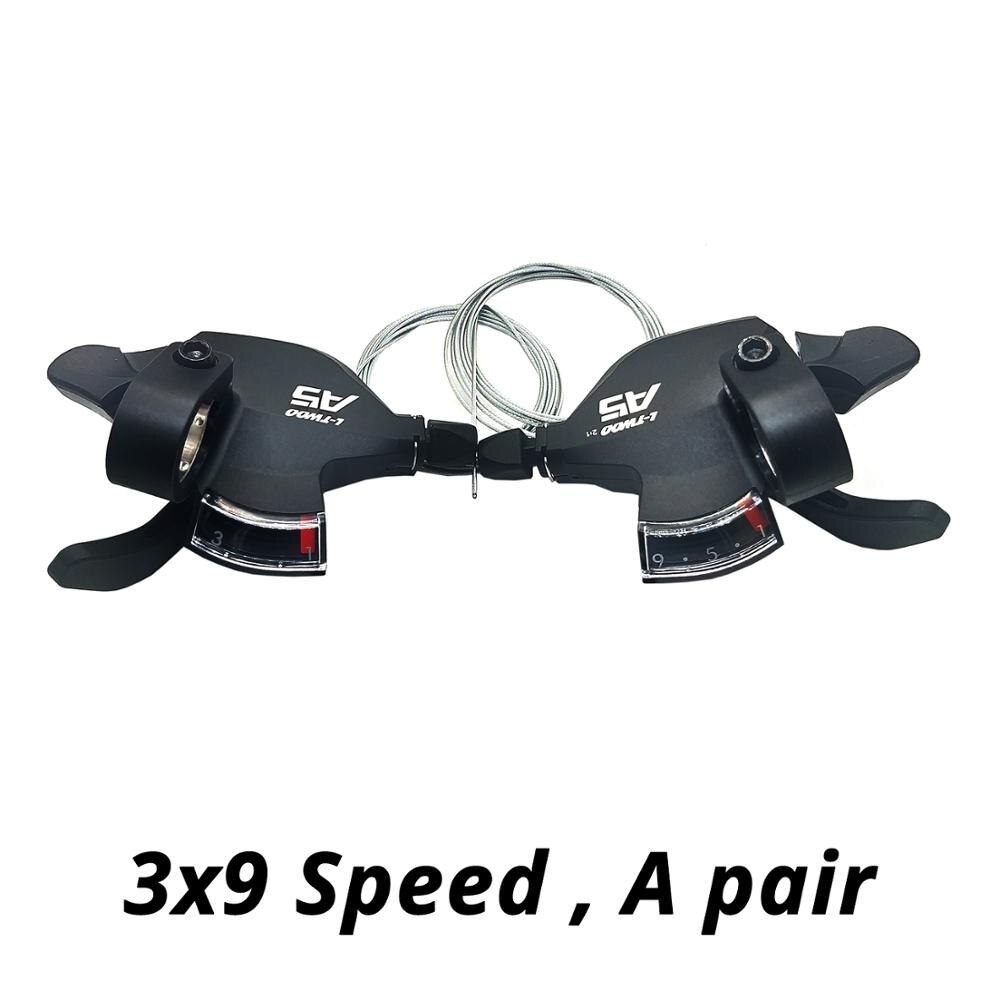 LTWOO A5 3X9 27 cambios de velocidad juego de grupo 9s palanca de cambio delantero 9 interruptores traseros de velocidad juego alivio m4000 DEORE m590: 3x9s a pair