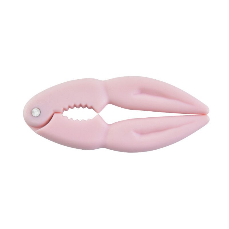 Multifonction en plastique casse-noisette Melon graine pince pince pistache graines éplucheur noyer pin décortiqueur ouvreur écrou craquelin pince: F pink
