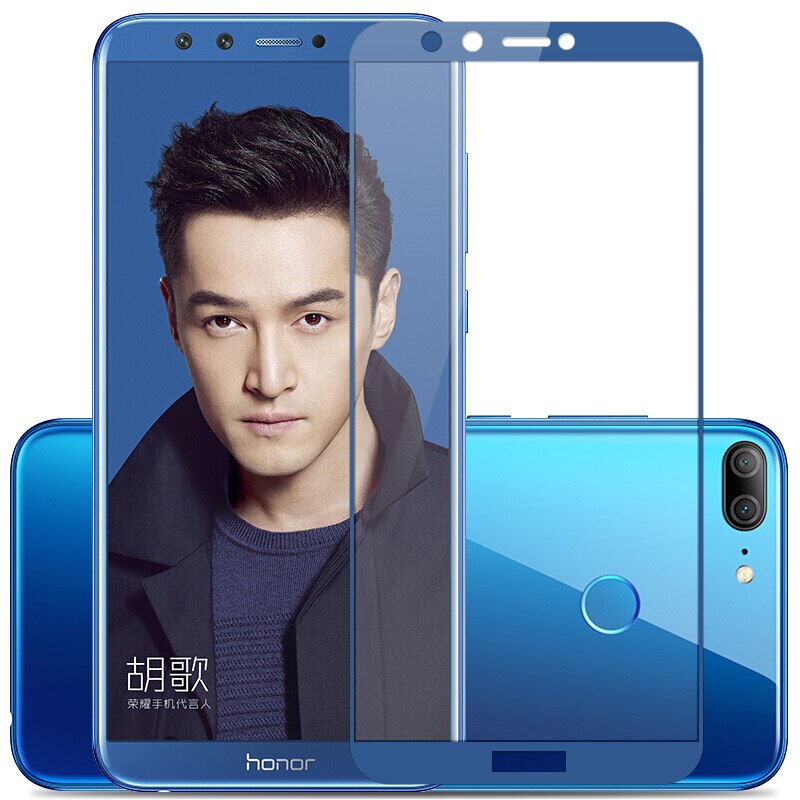 9h heltäckande skärm härdat för huawei honor 9 lite skyddsfilm för huawei honor 9 9 ljus skyddsfilm på hono 9 9 lite: Blå / För ära 9 lite
