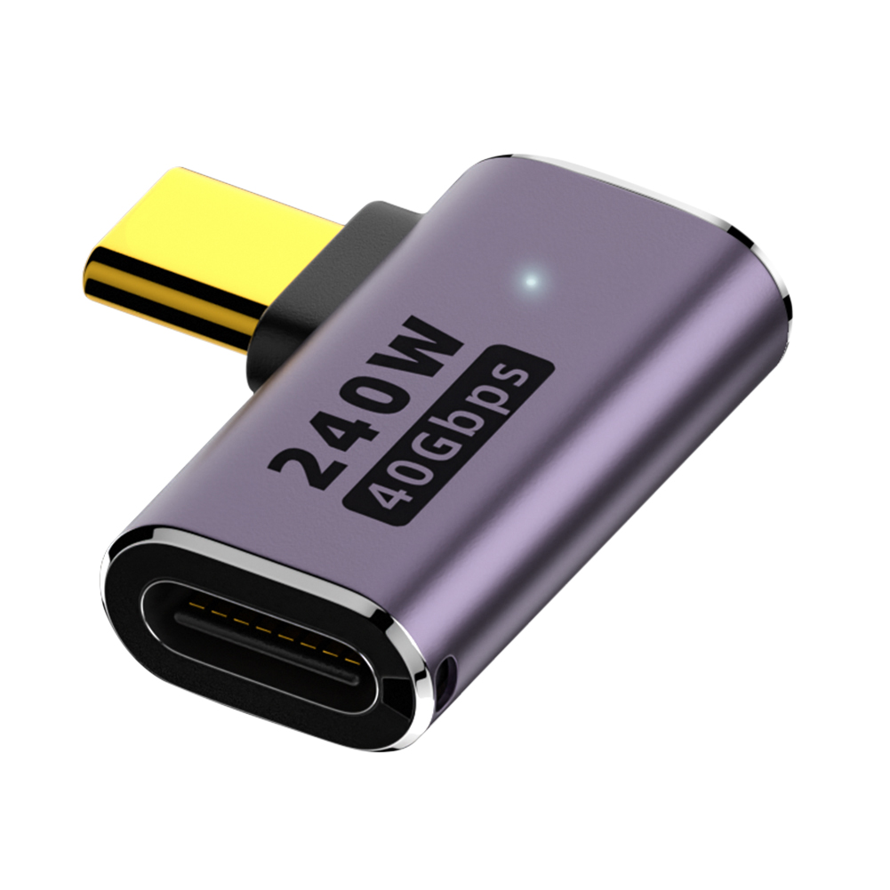 PD240W Fast Charging Adapter USB Type-C OTG Adapter 40Gbps Fast Charging Converter USB 4.0 8K HD Video Audio for Macbook Phone: Matte Black