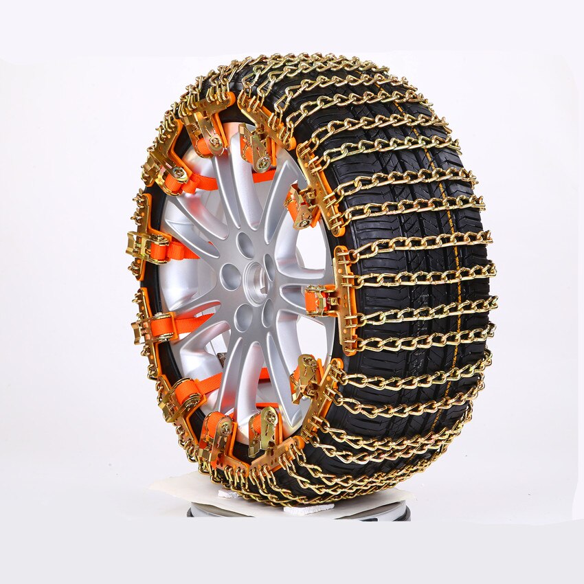 Auto reifen schnee ketten 4 Riegel Mangan stahl fahrbahn sicherheit Winter notfall Schnee kette SUV aufsammeln Universal- schnee kette reifen