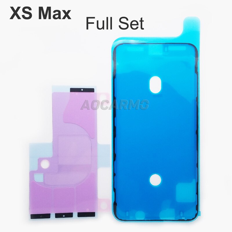 Aocarmo wyświetlacz LCD ekran wodoodporny klej naklejki baterii taśma klejąca dla iPhone 6S 6SP 7 7P 8 8P plus X XS XS Max Max XR: XS Max