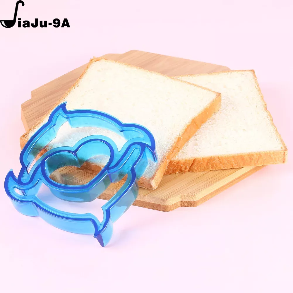 Cortadores de sándwiches para niños, molde de plástico para cortar pan de comida, sellador, cortador de almuerzo, para niños, accesorios de cocina: Marfíl
